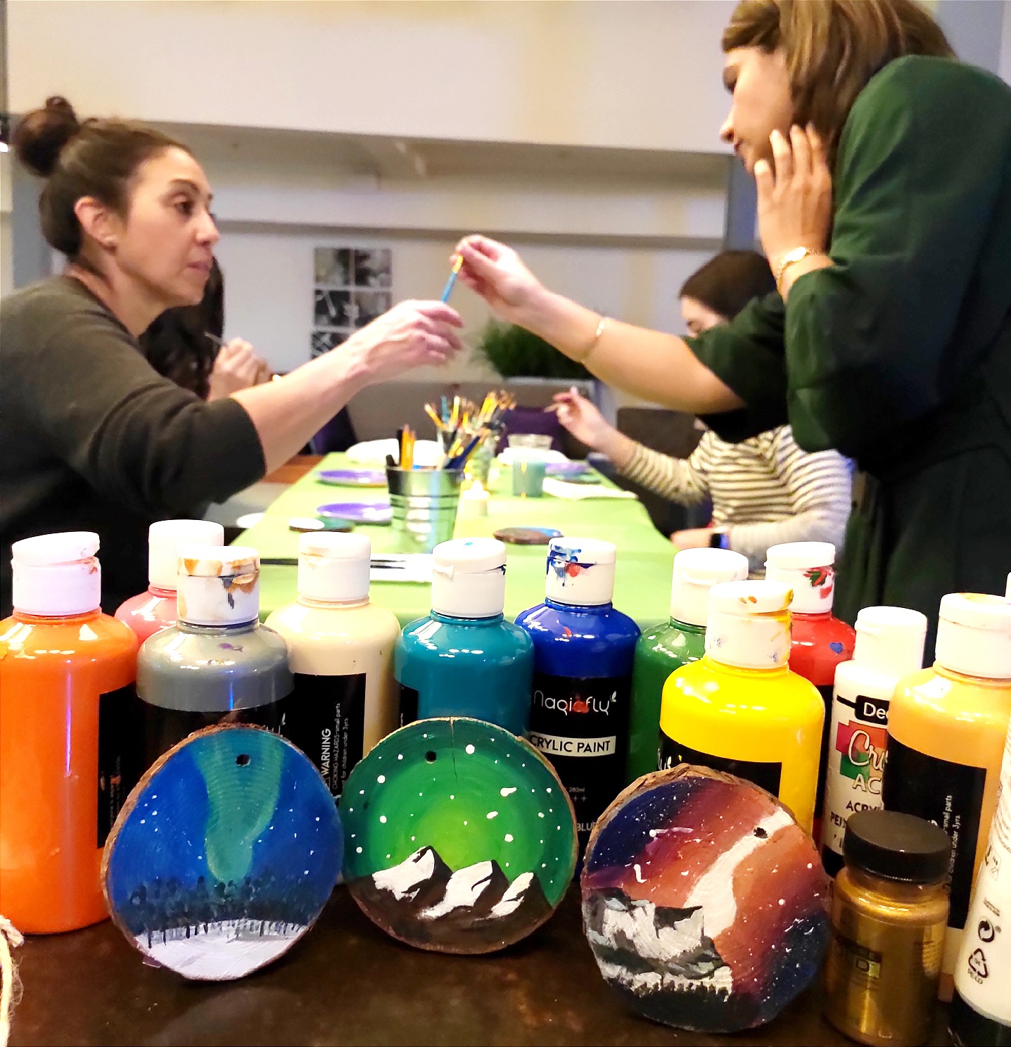 book a private art workshop, painting creative experiences