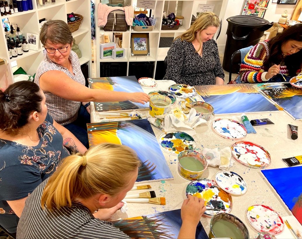 Art workshop in Calgary: Paint with Dan