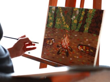 campfire painting workshop